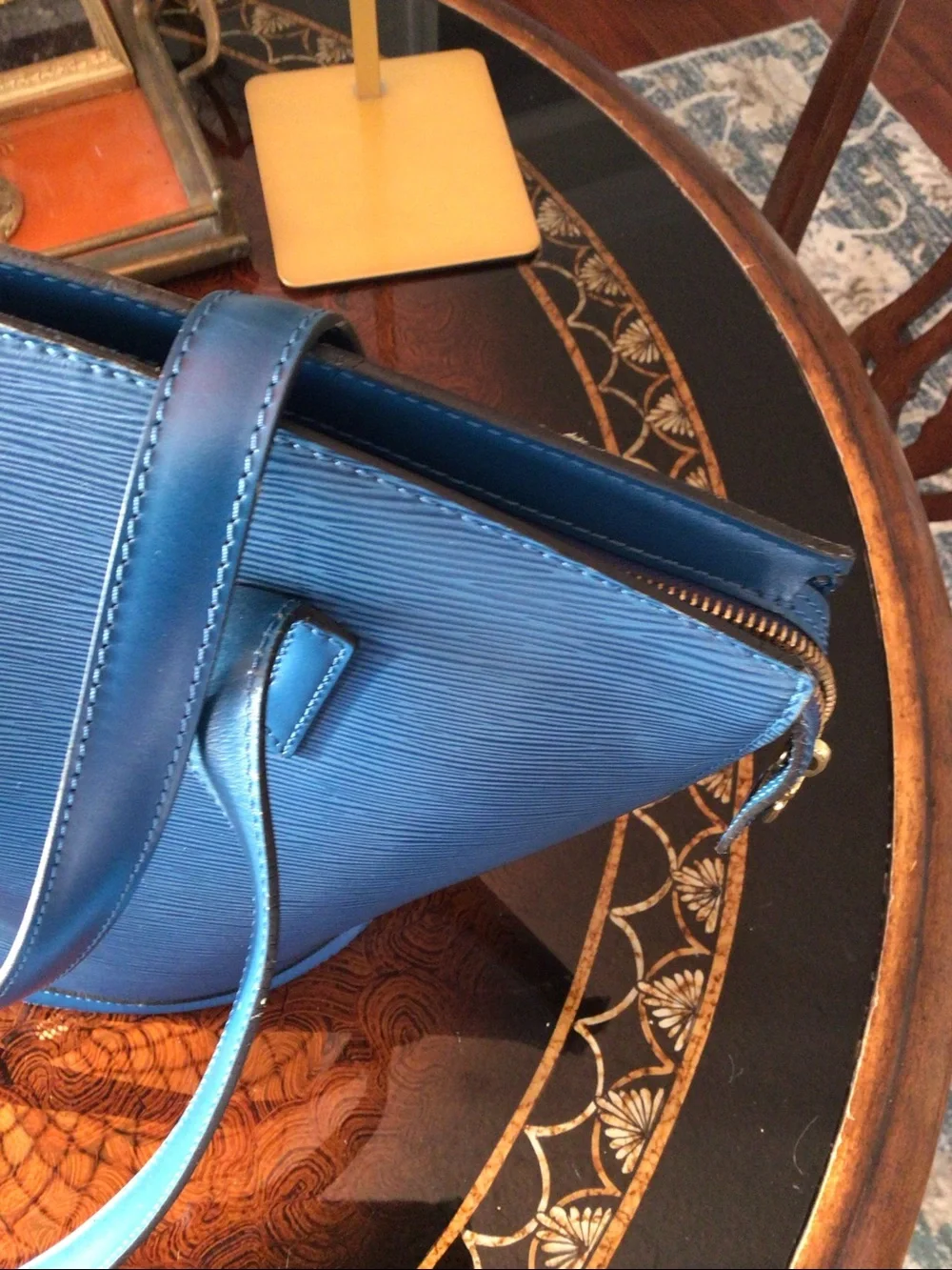 Louis Vuitton St Jacques Blue Tote Bag